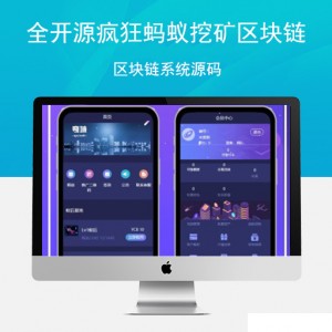 全开源疯狂蚂蚁挖矿区块链系统源码